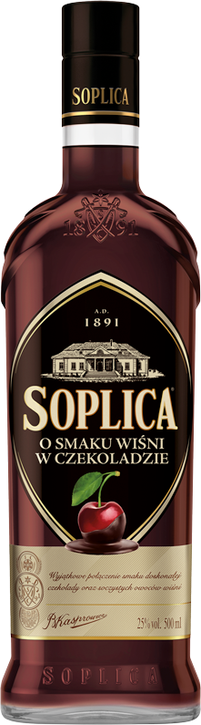 Soplica 500 ml o smaku wiśni w czekoladzie