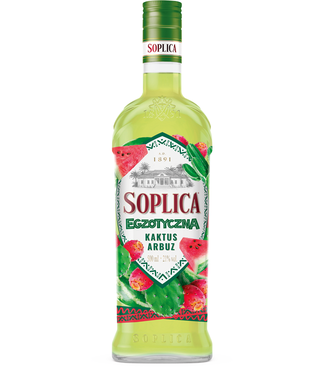 SOPLICA 500 ml Egzotyczna Kaktus Arbuz